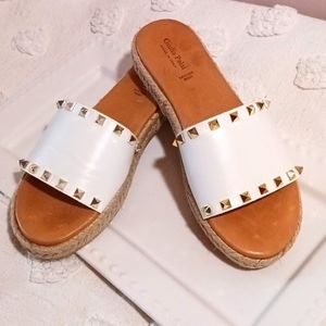 Gorgeous Giulia Palai ⚜️ Leather Slide  Made in Italy 🇮🇹    9